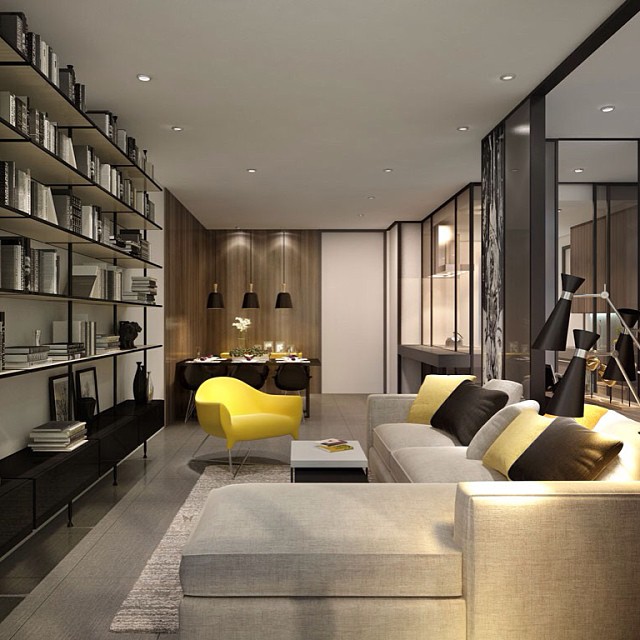 ong ong interior design project with its neutral colour palette and a touch of fresh lemon interiord