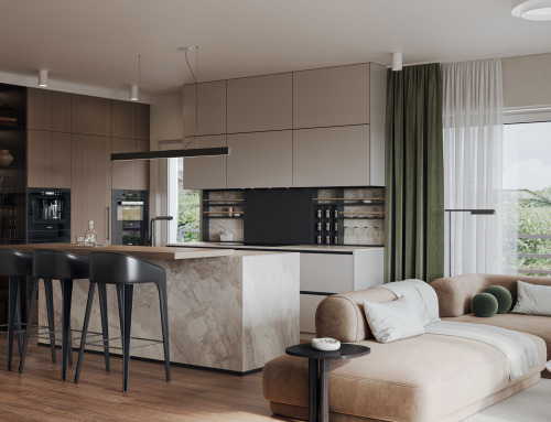 Lake View Apartment: Contemporary Warmth and Tailored Functionality